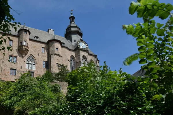 Das Marburger Schloss Hessen Deutschland — Stock Photo, Image