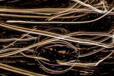 Eine Glaskugel und Lichter