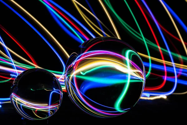 Eine Glaskugel Lichter — 스톡 사진
