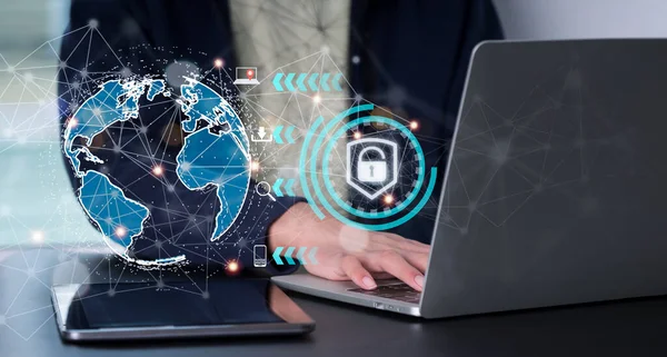 Säkerhet Och Skydd Personuppgifter Begrepp Jakt Efter Innovativ Teknik Biometri — Stockfoto