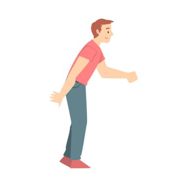 Kısa Selamlama veya Ayrılık Geleneği İllüstrasyonu Olarak Mutlu Adam Tokalaşıyor