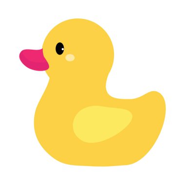 Çocuk Oyuncağı İllüstrasyonu rolünde Sarı Lastik Ördek