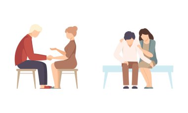 Kadın Karakter Erkek Arkadaşını Destekliyor Neşelendiriyor ve Ruh Vekil Kümesini Yükseltiyor