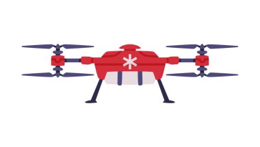 Ambulans Acil Durum Kurtarma Aracı ve Tıbbi Bakım Taşıyıcı İllüstrasyonu Olarak Uçak