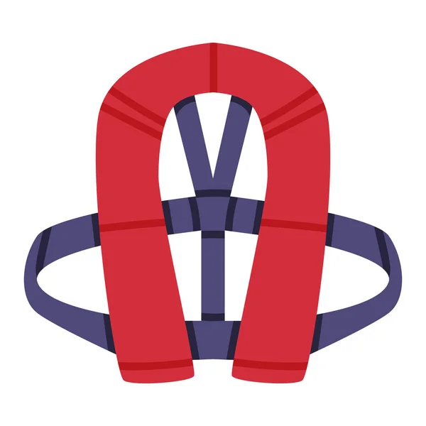 Life Jacket or Vest as Personal Flotation Device for Drowning Prevention Vector Illustration — Stock Vector