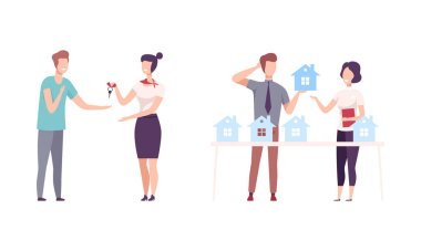 Erkek Karakteri: Emlakçıyla Ev Seçme ve Satın Alma Toplantısı ve Yeni Oturma Vektörüne Taşınma