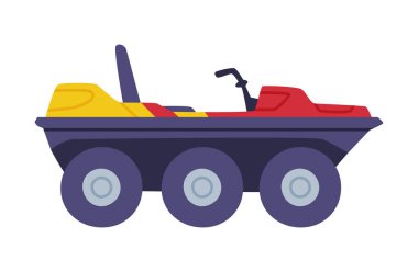 Kurtarma Ekipmanı ve Acil Durum Aracı olarak Kırmızı ve Sarı Ağır Makineler Acil Hayat Kurtarma Vektörü Resimleri