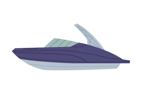 Båt som Sea SWAT eller Rädda Fordon och Polis Taktisk Enhet Vektor Illustration — Stock vektor