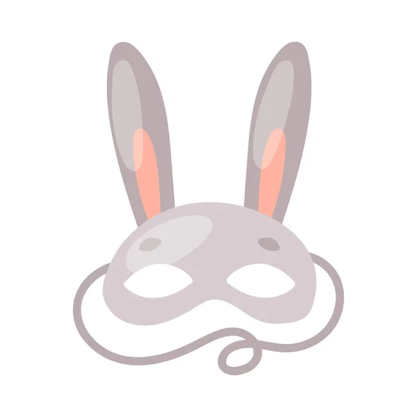 兔子鼻涕面具作为党的生日照片摊位道具载体说明 — 图库矢量图片