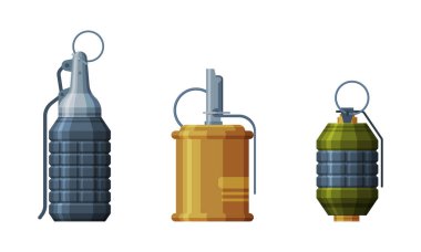 El-vektörü tarafından atılan el bombası veya kabuğu patlayıcı silah olarak kullanılacak