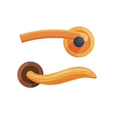 Geçit Vektörünü Açmak ve Kapatmak için Tahta Kapı Kolu veya Kapı Kolu