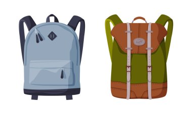 Omzunda İki Kayışlı Moda Sırt Çantası veya Sırt Çantası