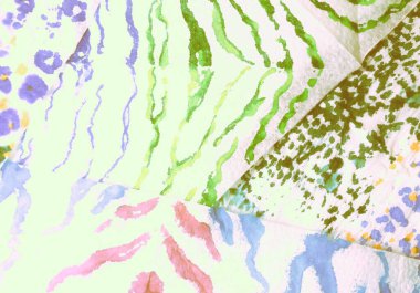 Çoklu Renkli Soyut Sıçrama. Kirli Sanat Arkaplanı. Islak Sanat Yazıcısı. Banner 'ı fırçaladım. Kravat boyası. Parlak Kova dokusu. Modern Light Tie Dye Batik. Suluboya Baskı. Banner 'a su sıçrat. Beyaz