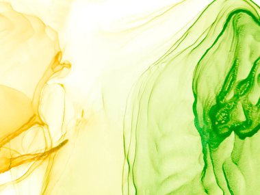 Yeşil Soyut Tasarım. Su taklidi. Suluboya Baskı. Mürekkep Graffiti. Sanatçı Alkol Mürekkebi. Koyu yeşil suluboya dokusu. Turuncu Alkol Mürekkebi. Suluboya deseni. Soyut Sıçrama.