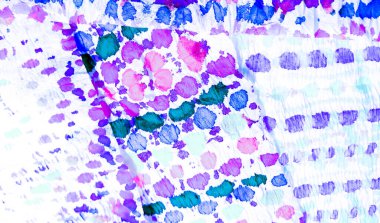 Mor Kirli Sanatlar Boyama. Sanatsal Kirli Sanat. Aquarelle dokusu. Dişlerimi fırçaladım. Kravat boyası baskısı. Parlak Islak Sanat Yazıcısı. Banner 'ı fırçaladım. Mavi suluboya baskı. Indigo Tie Dye Batik.