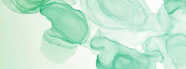 Derin Yeşil Su Taklidi. Çağdaş Sanat. Suluboya doku. Suluboya deseni. Banner 'a su sıçrat. Soyut Sıçrama. Alkol Mürekkebi Yazdır. Yeşil suluboya baskı. Çiçek Alkol Mürekkebi Deseni.