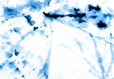 İndigo Kirli Resim. Sanatsal Kirli Sanat. Islak Sanat Yazıcısı. Aquarelle dokusu. Dişlerimi fırçaladım. Mavi suluboya baskı. Beyaz kravat boyası. Banner 'a su sıçrat. Kravat boyası baskısı. Mavi