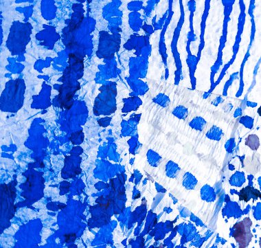 Mavi Kirli Sanat Arkaplanı. Kirli Sanat Ressamlığı. Islak Sanat Yazıcısı. Suluboya Baskı. Banner 'a su sıçrat. Parlak Fırçalı Graffiti. Boya yamalı kravat. İndigo Aquarelle dokusu. Koyu mavi kravat boyası.