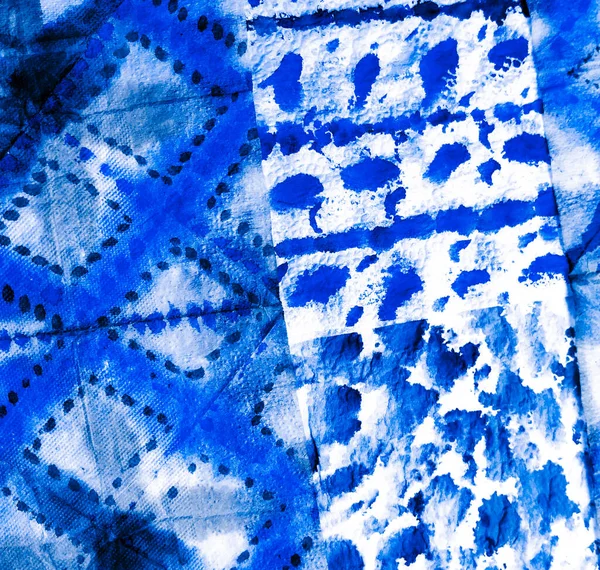 Kék Művészi Piszkos Művészet Piszkos Művészet Festés Nedves Festés Akvarell — Stock Fotó
