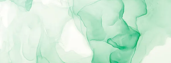 Mélyzöld Víz Utánzat Absztrakt Háttér Akvarell Textúra Tintás Graffiti Alkohol Stock Kép