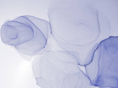 Soğuk Modern Sanat. Çağdaş Sanat. Islak Sanat Yazıcısı. Mürekkep Graffiti. Alkol Mürekkebi Tasarımı. Mavi suluboya deseni. Soyut Sıçrama. Suluboya Baskı. Beyaz Alkol Dokusu. 