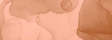 Kırmızı Ochre Su Taklidi. Soyut Tasarım. Suluboya Baskı. Mürekkep Graffiti. Alkol Mürekkebi Yazdır. Kırmızı suluboya doku. Banner 'a su sıçrat. Islak Sanat Yazıcısı. Kahverengi Sanatsal Alkol Mürekkebi.