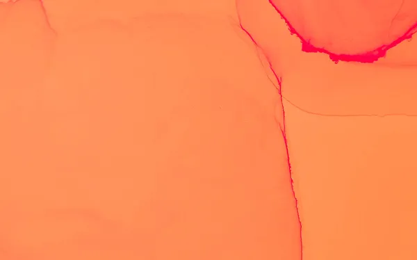 珊瑚摘要背景 水模拟 水彩画湿法艺术印刷品 飞溅银行家 酒精油墨印刷 红色水彩印 Lush Lava酒精结构 — 图库照片