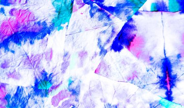 Beyaz Kirli Sanat Arkaplanı. Kirli Sanat Ressamlığı. Islak Sanat Yazıcısı. Dişlerimi fırçaladım. Kravat boyası. Mavi suluboya baskı. Çivit Tie Dye Print. Aquarelle dokusu. Banner 'ı fırçaladım. Mor 
