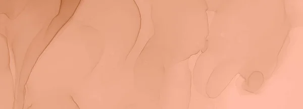 レッド オークルの抽象絵画 水の模倣 水彩プリント 水彩パターン レッド アルコール インク アート ぬれたアートプリント — ストック写真