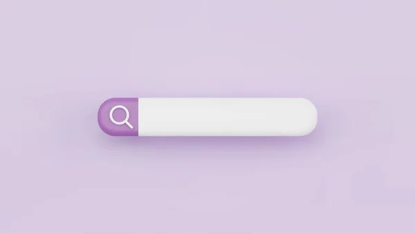 Search Bar Isolated Purple Background Vector Illustration — Stock Vector