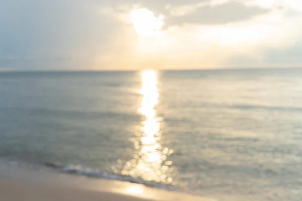 Blur Morning Sunrise White Beach Sea Background — Stok fotoğraf