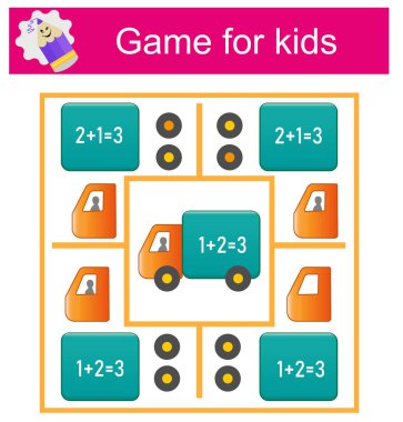  Çocuklar için eğitim mantığı oyunu. Detayları ve geometrik şekilleri birleştir. Okul öncesi çalışma tablosu etkinliği. 