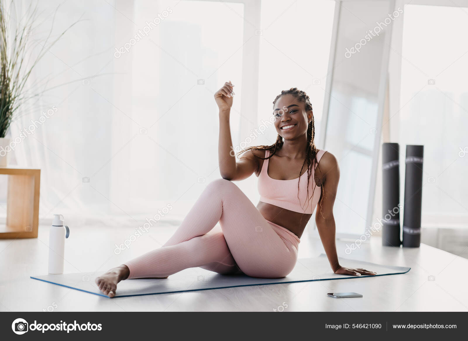 Girl working out at home new arrivals