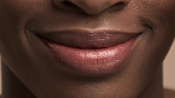 Diverse People Smiling Expressing Positive Emotions In Studio, Cropped — Stock Video