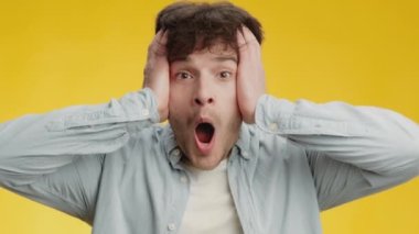 - İnanılmaz. Hayretler içinde bağıran ve kafasını koparan genç adam, servetine inanamıyor ve kazanıyor.