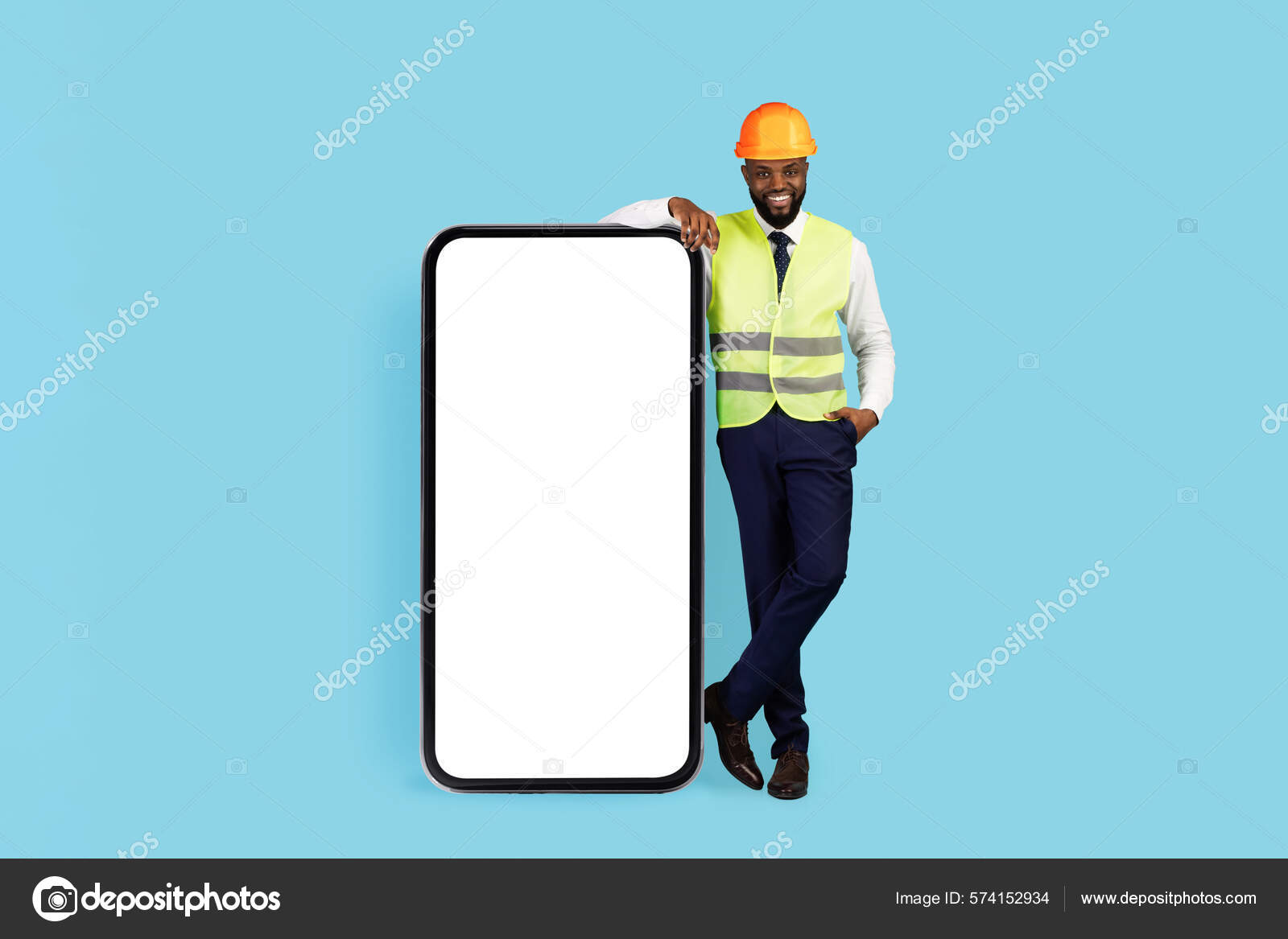 Big man deals safety vest