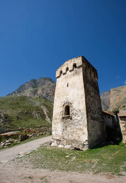Stone Tower Love Eltyubu Village Kabardino Balkaria Summer — Stock Photo, Image