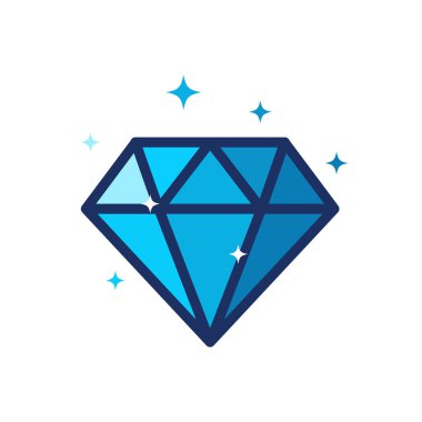  Diamond Flat Vector Color Icon