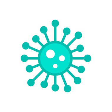  Microbe Bacterium Flat Vector Color Icon