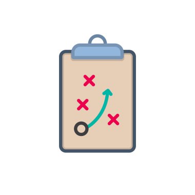 Strateji ve Taktik Kurulu Renk Vektörü Simgesi