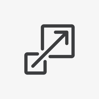 Kullanıcı Arayüzü Kullanıcı Arayüzü Kullanıcı Arayüzü Genişletmesi ve Düz Vektör Simgesini Büyüt