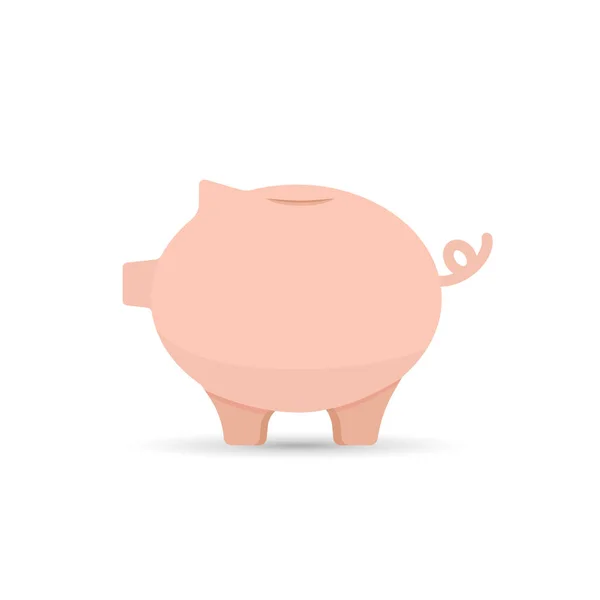 Piggy Bank Color Vector Icono — Vector de stock