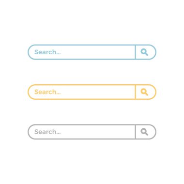  Arama Çubuğu Renk Vektörü Simgesi Ayarları