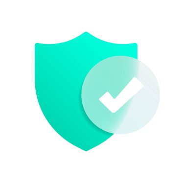  Güvenlik Kalkanı Şekil Değiştirme Efekti Vektör Simgesi