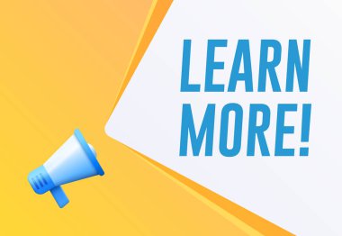 Daha Fazla Metin Banner Öğren ile Megafon