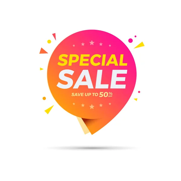 Special Sale Text Label Shopping Advertising — ストックベクタ