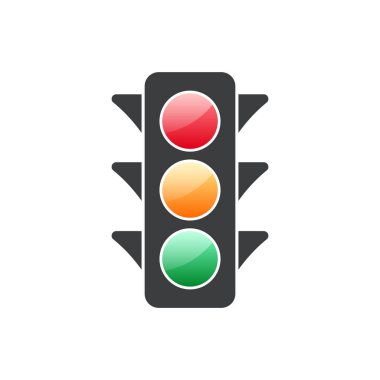 Trafik Işığı Semaphore Vektör Simgesi