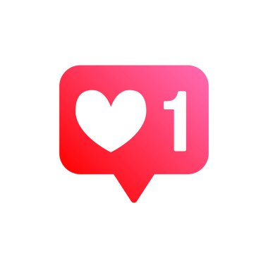 Sevgi, Karşı Renk Vektörü Simgesini Seviyor