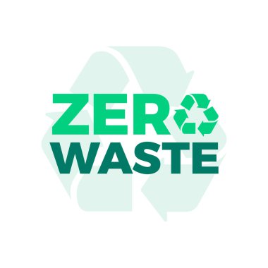 Sıfır Atık Ekolojik Düz Renk Tasarımı Simgesi