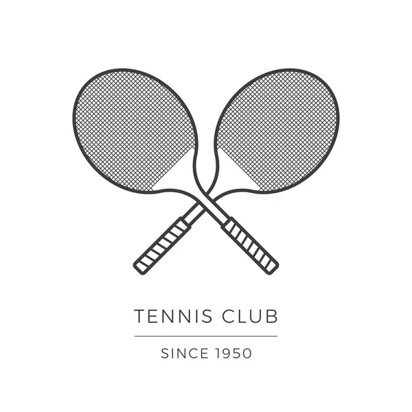 Tennis Racket Logotype Icon — Stock Vector